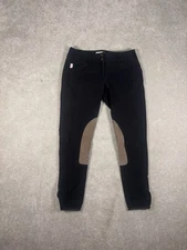 Women’s 28R Blk/gray Tailored Sportsman Knee Patch Horseback Riding Breeches