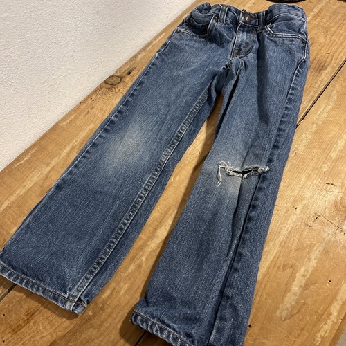 (lot) 2 Levi's Boys Jeans 505 Straight Leg Denim Sz 6 Reg Adjustable Plus Ariat - Picture 2 of 11