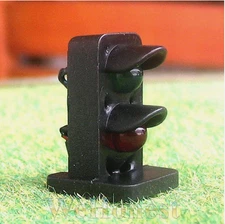 5 x O scale model railroad block dwarf signals 3 aspects LED Light #48D3