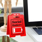 Mini acrylic sign plaque 12 7 by 8 9 cm plastic for desk shelf or home use