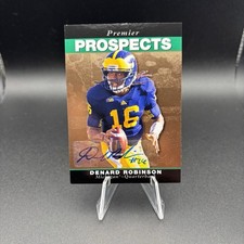 2013 Upper Deck Premier Prospects Denard Robinson Michigan Auto Autograph