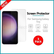 3x Samsung Galaxy S23 Screen Protector w/ cloth