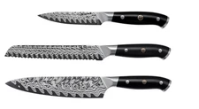 Henckels Compass Damascus 3-pc Starter Knife Set Brand New Gift SET Packaging!