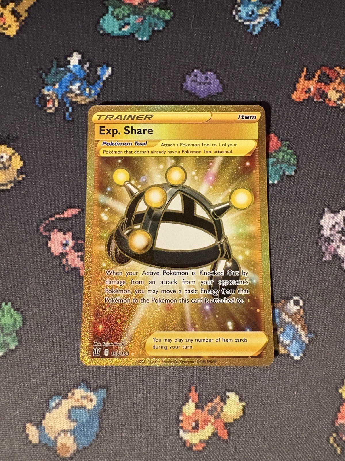 Pokémon Cards Exp. Share 180/163 Full Art Gold Secret Rare Battle Styles - (NM)