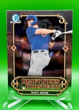 2023 Bowman Draft Draft Picks & Prospects Matt Shaw #DPP-8 Rookie RC Cubs