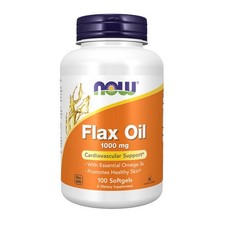 Organic Flax Oil 1000 mg 100 Sgels By Now Foods