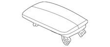 Genuine Mazda Console Armrest Dgh9-64-450-50