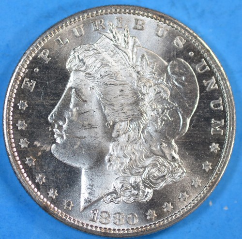 1880-S BU MS ULTRA GEM! FROM ORIGINAL ROLL MORGAN SILVER DOLLAR DMPL #4 - Picture 1 of 4