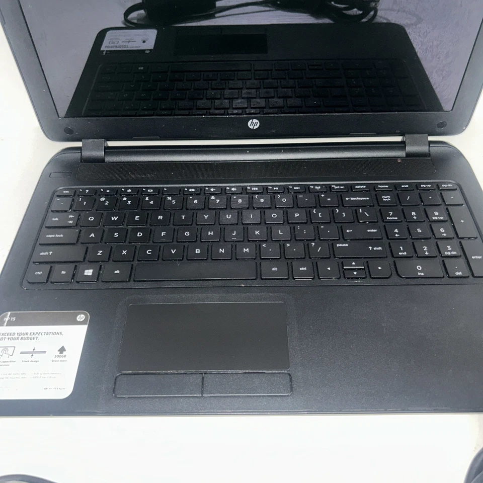 HP Notebook 15.6" RTL8188EE Laptop 6GB Ram - Black NEEDS BATTERY USER LOCKED - Image 2 of 4