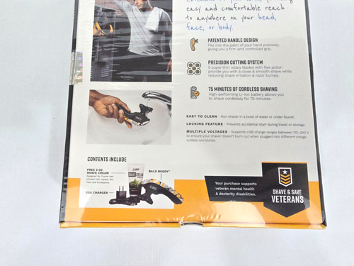 NEW The Cut Buddy Bald Buddy Cordless Wet & Dry Head Shaver SEALED - Picture 8 of 8