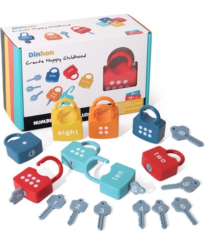 Kids Learning Locks with Keys Numbers Matching & Counting Montessori Educational