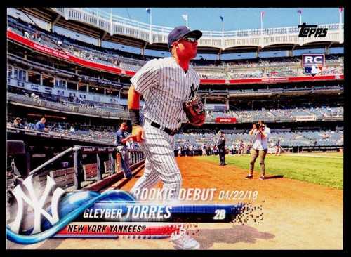 2018 Topps Update Gleyber Torres US191 New York Yankees Rookie Card RC