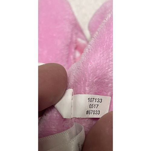 Manta de felpa Carter's rosa elefante blanco lunares bebé Lovey - Imagen 7 de 15