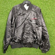 The Heartbeat Of America Chevrolet Satin Bomber Jacket XXL Vintage 90s USA