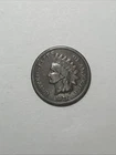 1873 Closed 3 Indian Head Cent Penny, US 1c Copper Type Coin