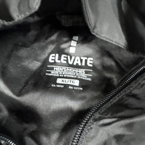 Men’s XL Lightweight Windbreaker Rain Jacket Full Zip Black  - Picture 3 of 7