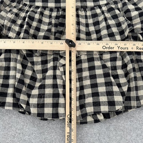 Gonna retrò Y2K Charlotte Russe 10 mini gingham stravagante a bolle con volant - Foto 6 di 11