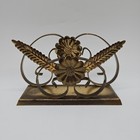 Vintage Retro Metal Letter Rack Holder Floral Desk Decoration 11cm High