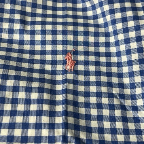 Neu mit Etikett Polo Ralph Lauren Herren Slim Fit Stretch Button-Down blau Gingham Hemd XXL - Bild 5 von 7