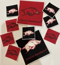 University Of Arkansas Razorbacks - Iron On Fabric Appliques - Sports Patches