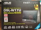 New  Asus Router DSL-N17 Wireless-N300 Vdsl/Adsl Gigabit Modem Router - Boxed