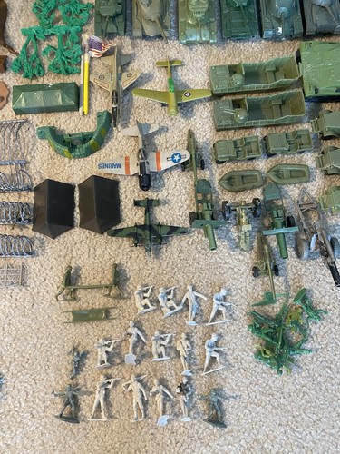 Vintage Marx Toys World War II Battleground Play Set W/ Original Box & Extras - Picture 8 of 9
