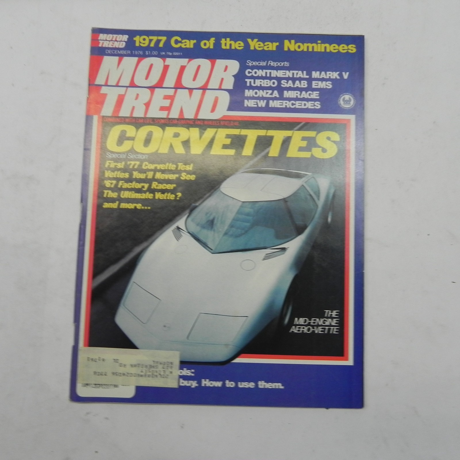 1976 MOTOR TREND MAGAZINE LOT OF 12 ISSUES FULL YEAR RACING PERFORMANCE CARS