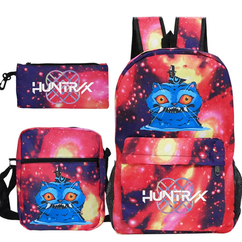 KPop Cazadores de Demonios Tigre Mochila Escolar Impresión Estudiantes Bolso Escolar 3 un./juego - Imagen 4 de 18