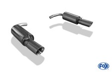 Fox Duplex Auspuff Sportauspuff Endschalldämpfer für Mini Cooper Clubman R55 1.6