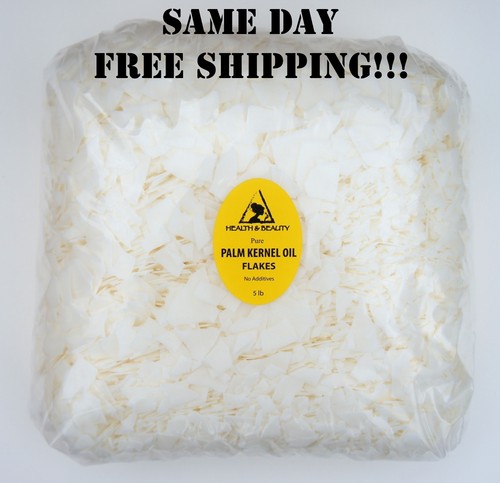 PALM KERNEL OIL FLAKES PURE NATURAL FOR SOAPS COSMETICS 5 LB - Picture 11 of 12