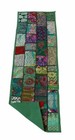 Table Runner Green Handmade Ethnic Patchwork Embroidery Bohemian Tapestry Decor 