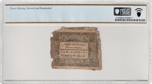 Connecticut 1776 Colonial Currency Bank Note CT-198 American Revolution PCGS VG8 - Picture 2 of 5