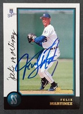 1998 Bowman SIGNED: Felix Martinez, ROYALS #209