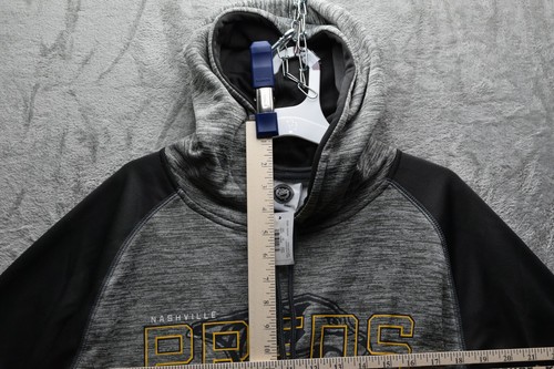 NHL Nashville Predators Men's Gray Performance Hooded Sweatshirt, Size M - New - Picture 3 of 10