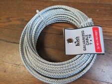 KOCH Galvanized Wire Rope Cable 3/16", 7x19, 50 ft Coil