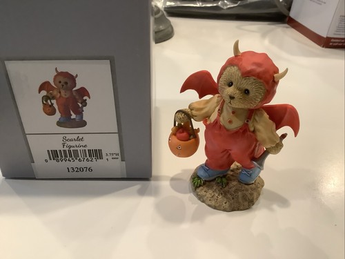 Cherished Teddies "Scarlet" 2018 Neu Halloween im Fledermauskostüm 132076