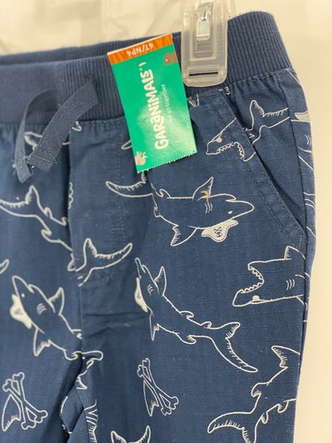 Garanimals Kleinkind Jungen Hai-Druck blau Ripstop getapte Jogginghose Größe 3T NEU - Bild 2 von 7