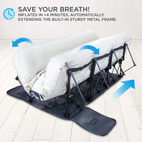 Ez-Bed Self Inflating Air Mattress, King Air Mattress with Built in Pump & Case - Picture 6 of 12