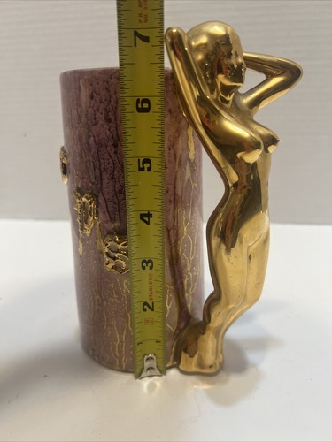 Vintage MCM Nude Woman Ceramic Mug Gold & Mauve Glazed D P S Girly Pin Up Sexy - Bild 13 von 13