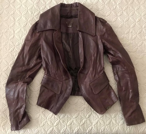 Large Size Medium Leather Jacket Fornarina xaqUAwpXn