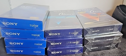 Blank VHS Tape Sony Polaroid TDK Maxell T-120 VCR Video Cassette 18 SEALED (T86) - Picture 4 of 10