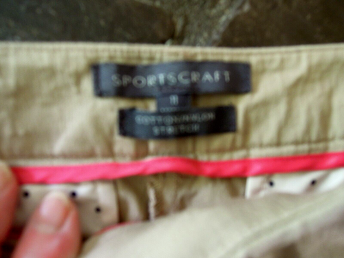 SPORTSCRAFT STRETCH PANTS Bone *Size 11 WOMENS Straight Leg *ELUC - Picture 3 of 4