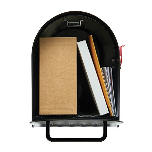 Ironside Large Capacity Galvanized Steel black, Post-Mount MB801BAM, Mailbox - Picture 4 of 7