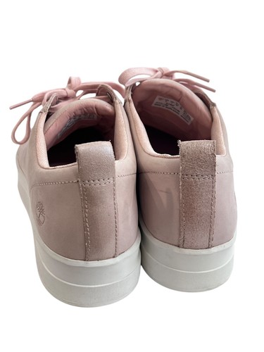 Talla 9 TIMBERLAND Mujer’s MAYLISSA A1I6V Rosa Gamuza Zapatilla Con Cordones Preppy - Imagen 4 de 11