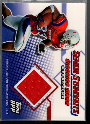 2006 Topps Draft Picks and Prospects Senior Standouts #SSSM Sinorice Moss Jersey - Picture 1 of 2