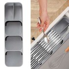 Drawer Cutlery Organizer Tray Kitchen Storage for Cutlery Silverware 15*4*2in