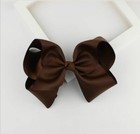 8 Inch Extra Large Grosgrain Knot Hair Bow With Clip for Girls HB001