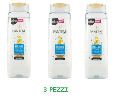 3x Hair Shampoo Pantene Pro V Micellar Purifies And Nourish With