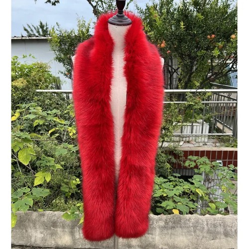 Kunstfell Schal 180 cm für Damen Luxus Flauschig Halstuch Tuch Warm Damen Party Stola - Bild 47 von 66