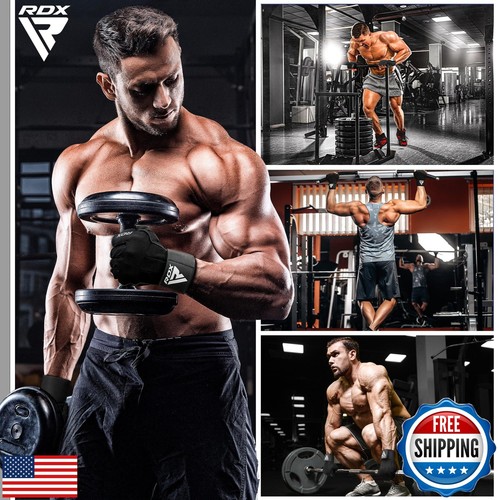 RDX Trainingshandschuhe, 15 Zoll langer Stützgurt Antirutsch Handflächenschutz mit - Bild 3 von 5